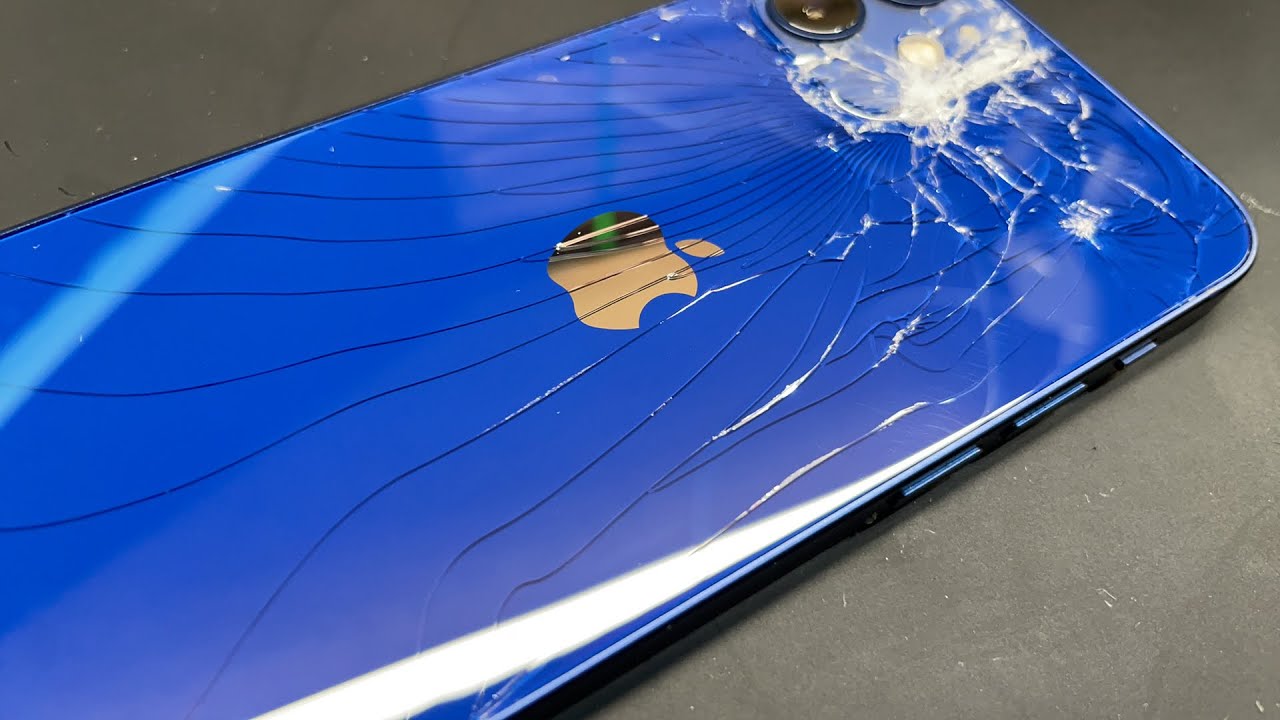 投げるなキケン⚾️iPhone 12 mini 背面ガラス割れ交換修理 - YouTube