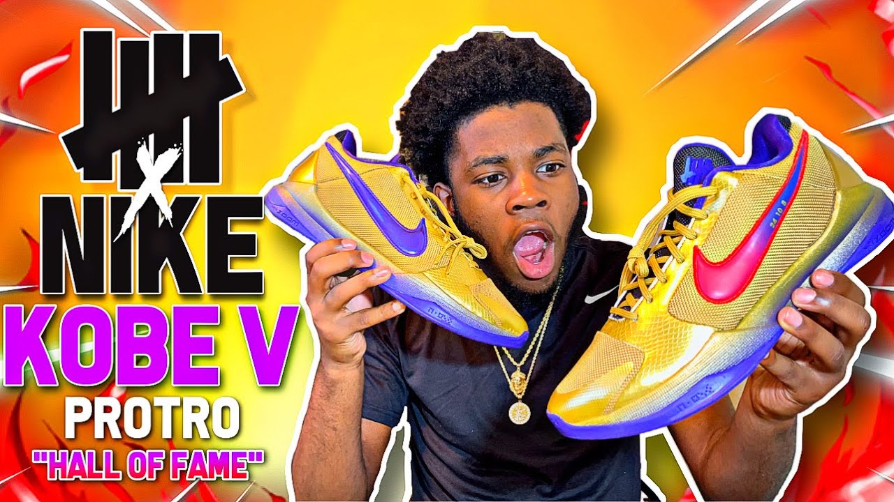 UNDEFEATED x NIKE KOBE 5 PROTRO “HALL OF FAME” ON FEET REVIEW