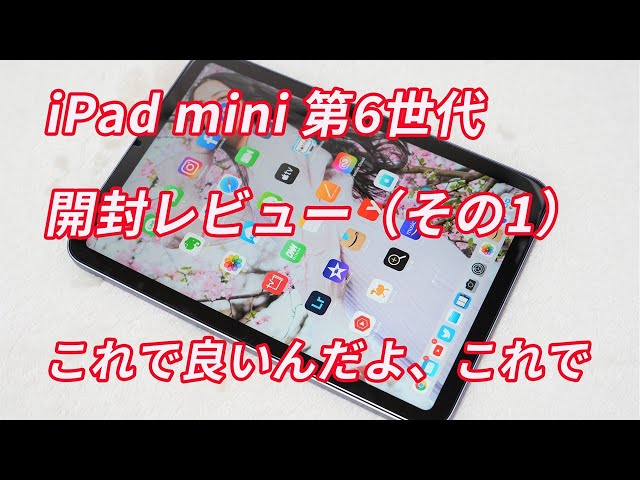 iPad mini・第6世代」のパープルがやってきた！（その1）これで良いん