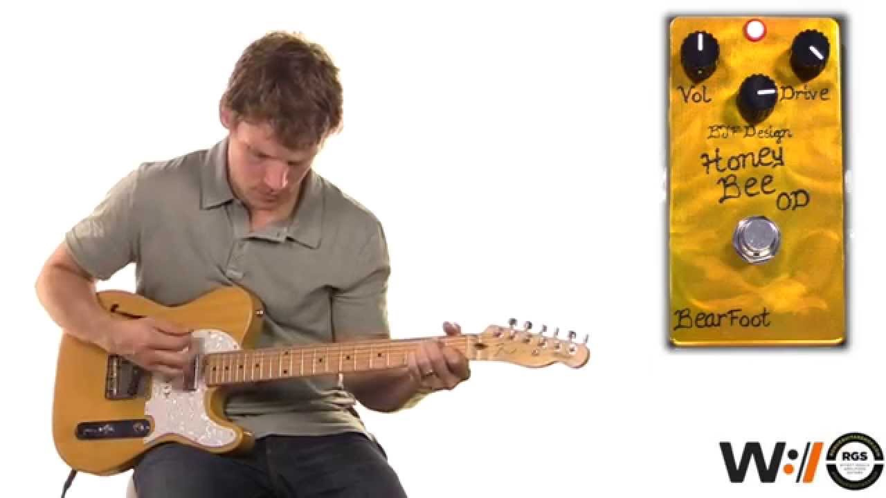 Pedal Demo and Tutorial: Bearfoot Honey Bee Overdrive - YouTube