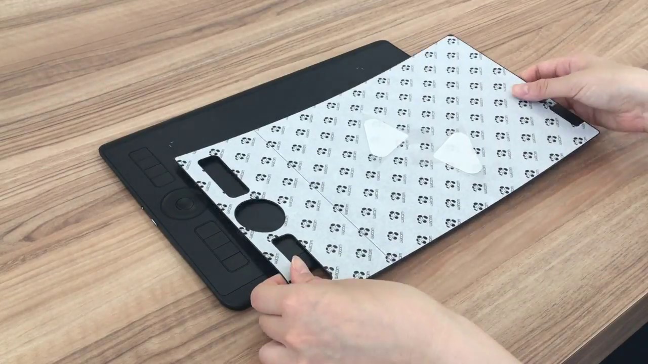 ワコム | Wacom Intuos Pro オーバーレイシートの替え方 - YouTube