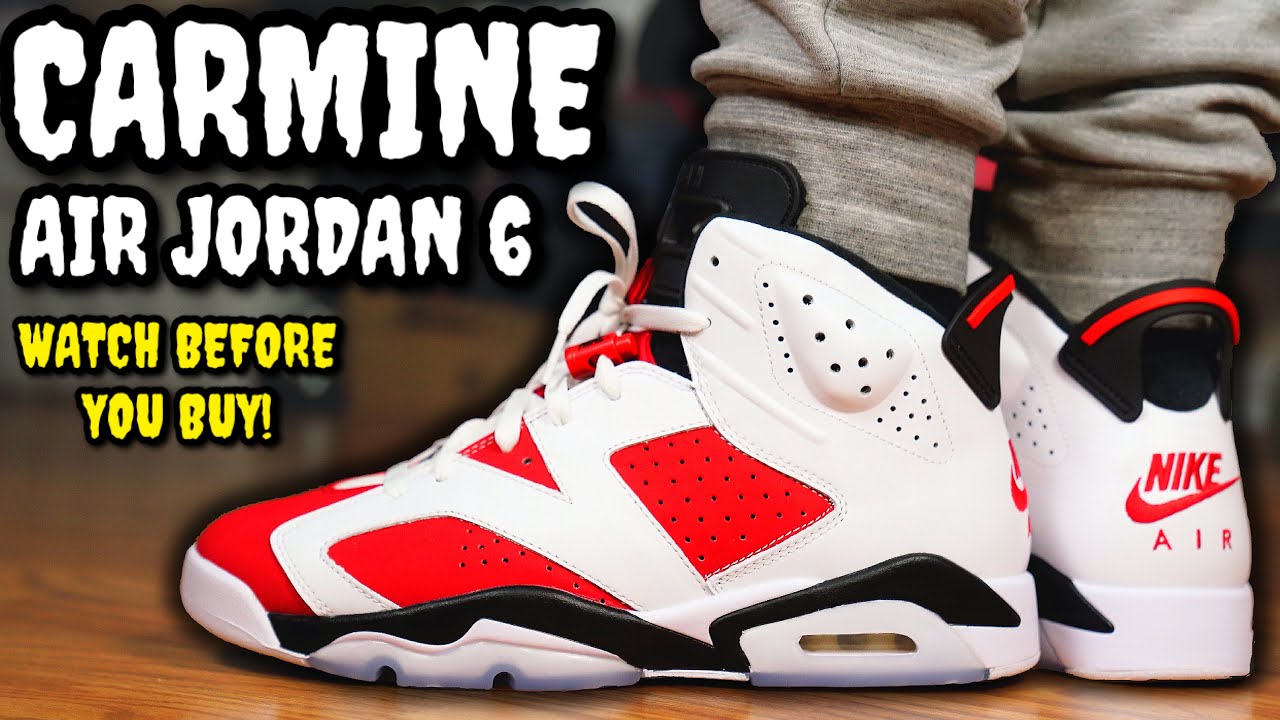 Air Jordan 6 CARMINE ON FEET REVIEW! WATCH BEFORE You BUY! WORTH