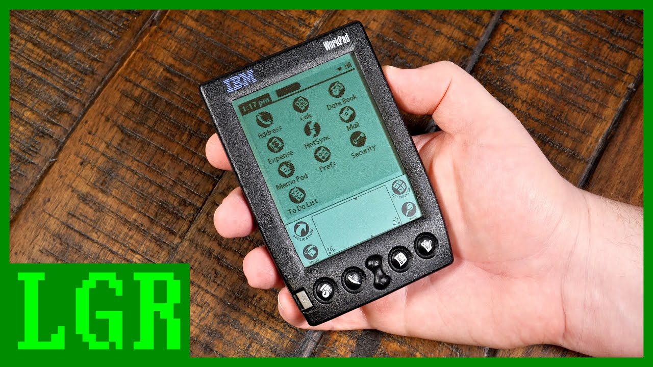 IBM WorkPad 20X: The 1998 Palm PDA Experience - YouTube