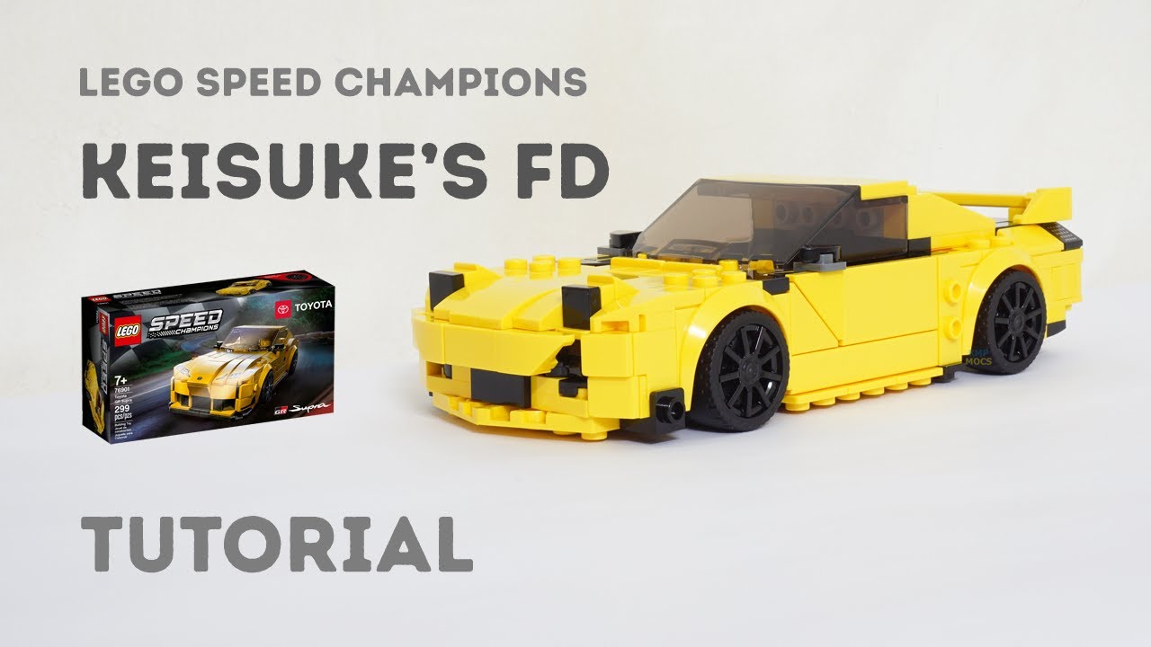 Tutorial - RX-7 FD from Initial D Lego Speed Champions 76901 Supra