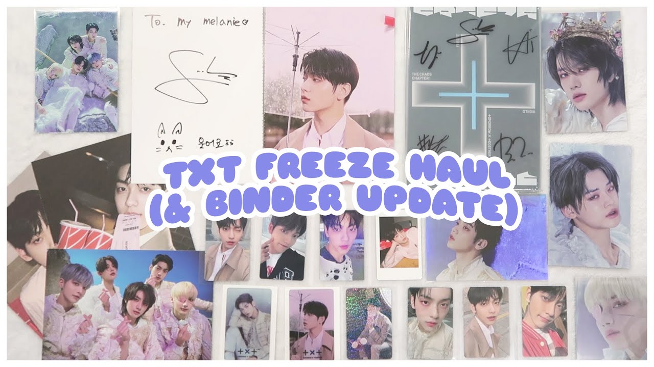 💌 TXT Haul, Binder Update, + Completing TCC FREEZE Photocards