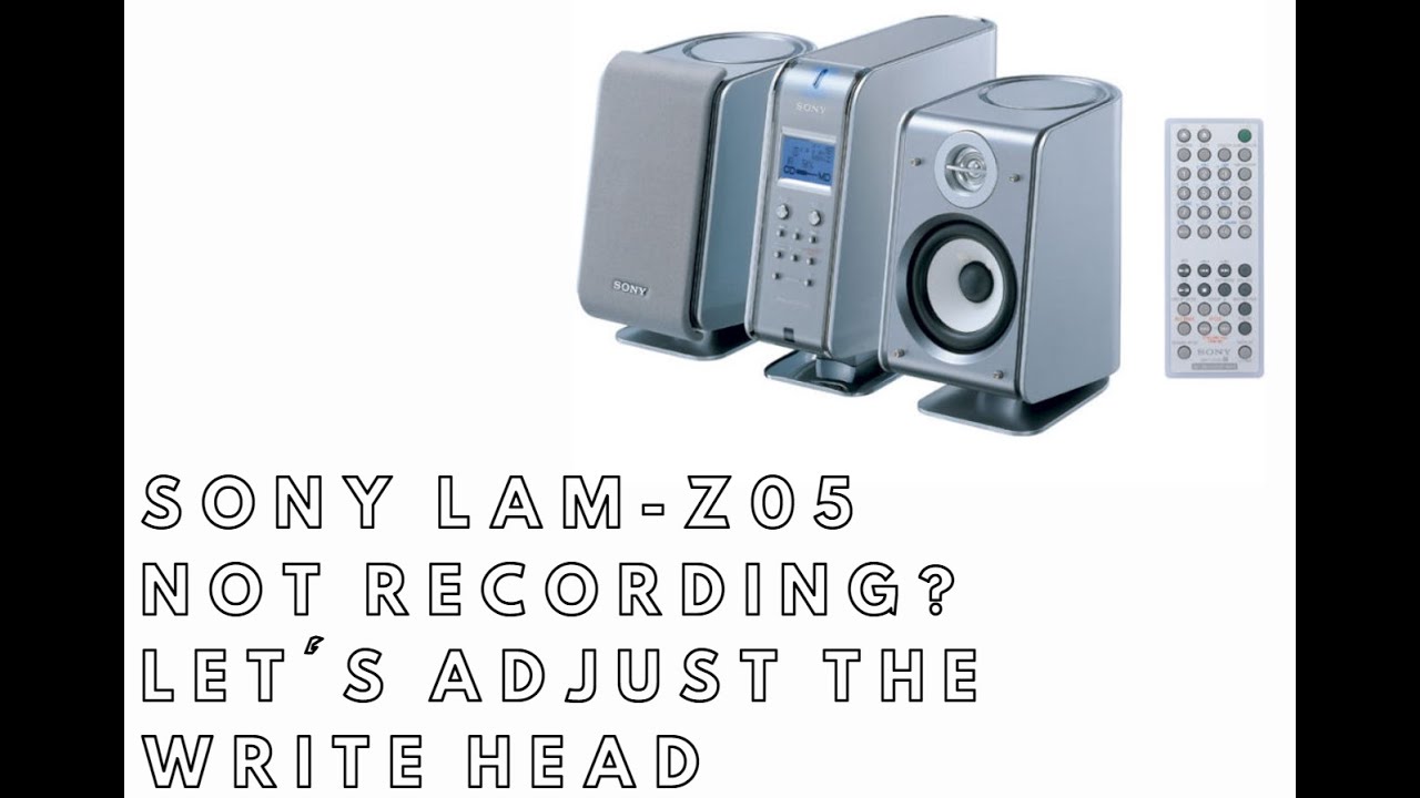 Sony LAM-Z05 MiniDisc Deck Recorder Repair - Fix Recording