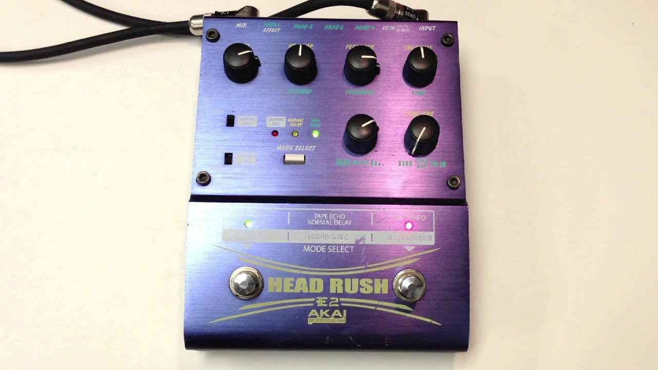 Akai Head Rush E2 Delay - YouTube