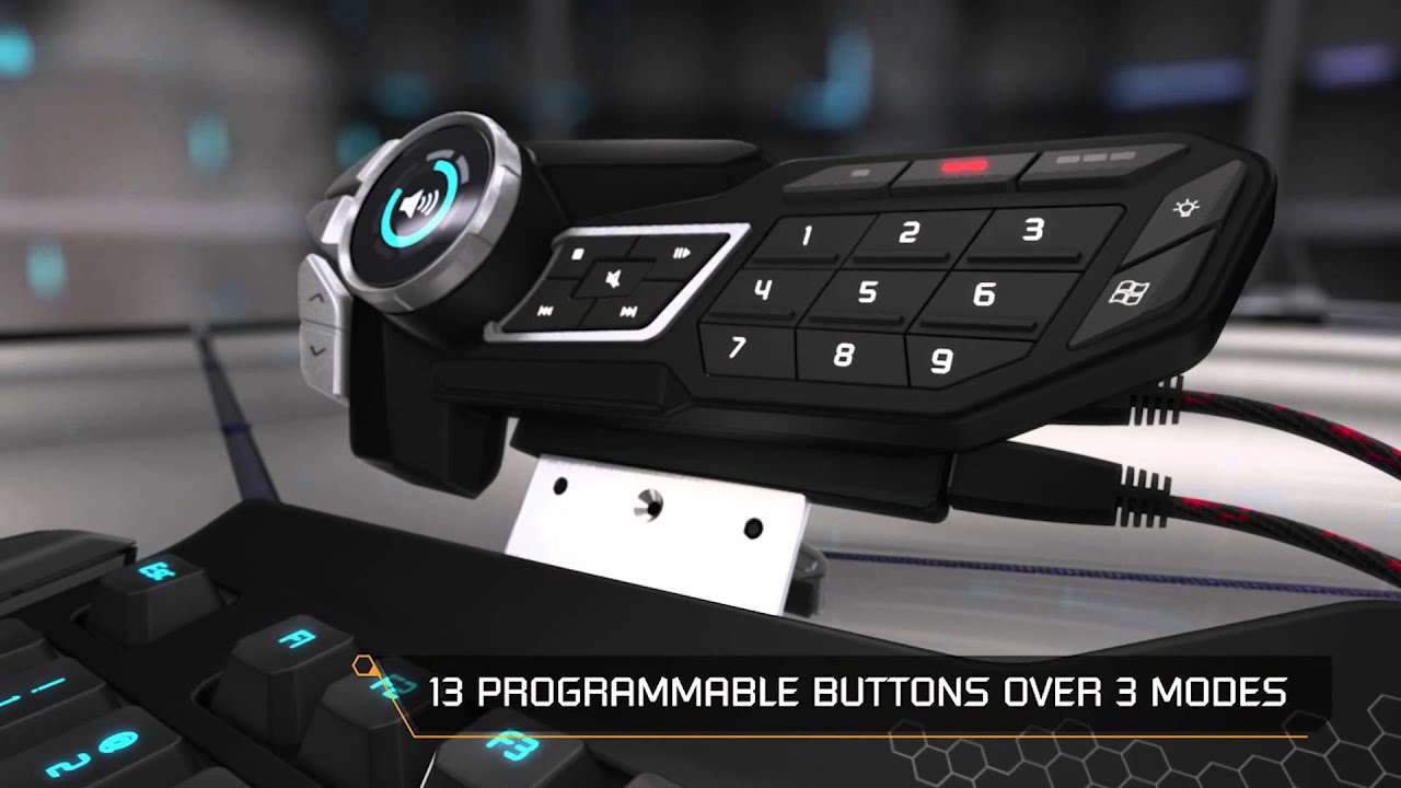 Mad Catz STRIKE 5 Gaming Keyboard - YouTube