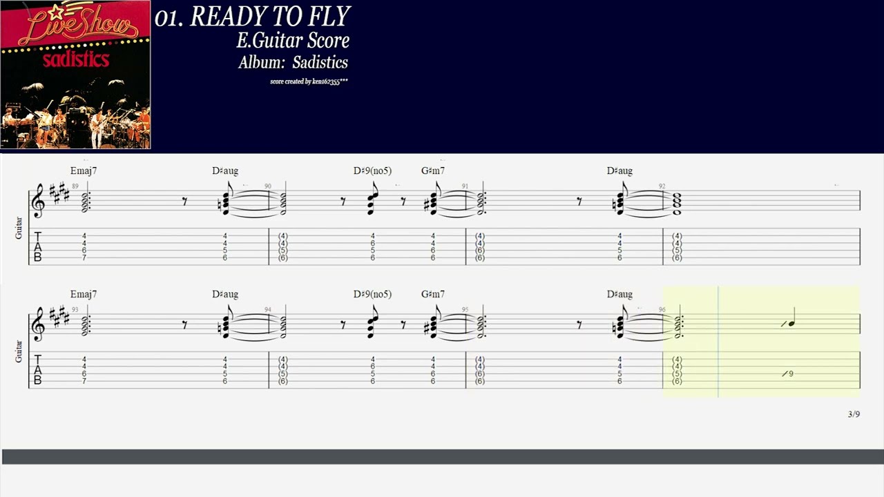 高中正義【Masayoshi Takanaka】01. READY TO FLY【Guitar TAB】ver