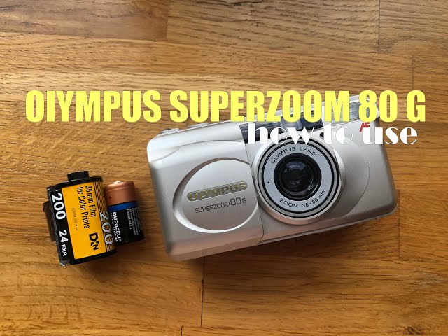 Olympus Superzoom 80G Point and Shoot 35mm film camera - YouTube