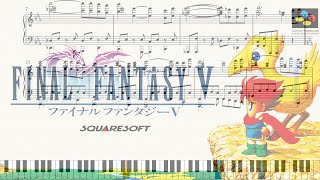 FINAL FANTASY Ⅴ】｢新しき世界｣ ピアノアレンジ(楽譜付き) - YouTube