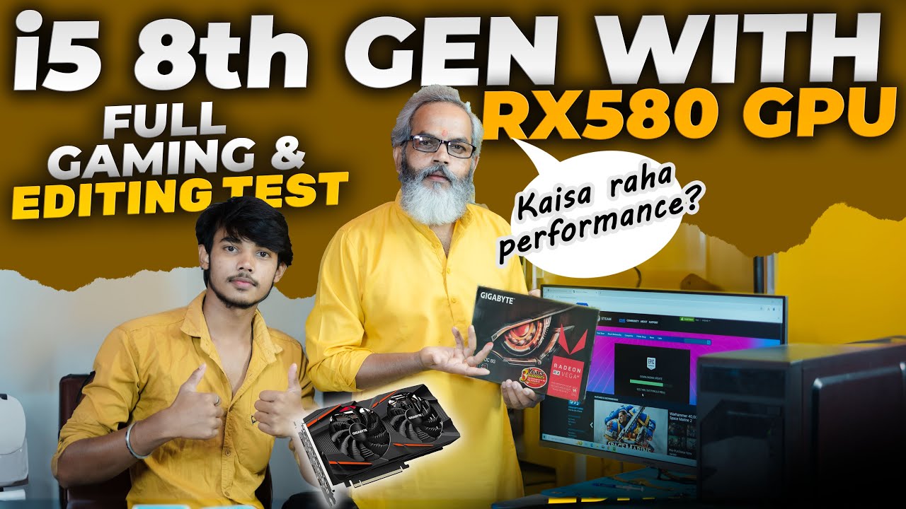 PC Build with i5 8500 8th Gen + RX 580 GPU 🔥 Full Gaming