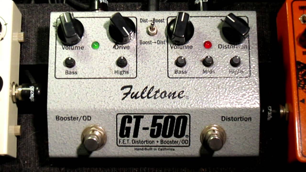 Fulltone GT-500 pedal demo - YouTube