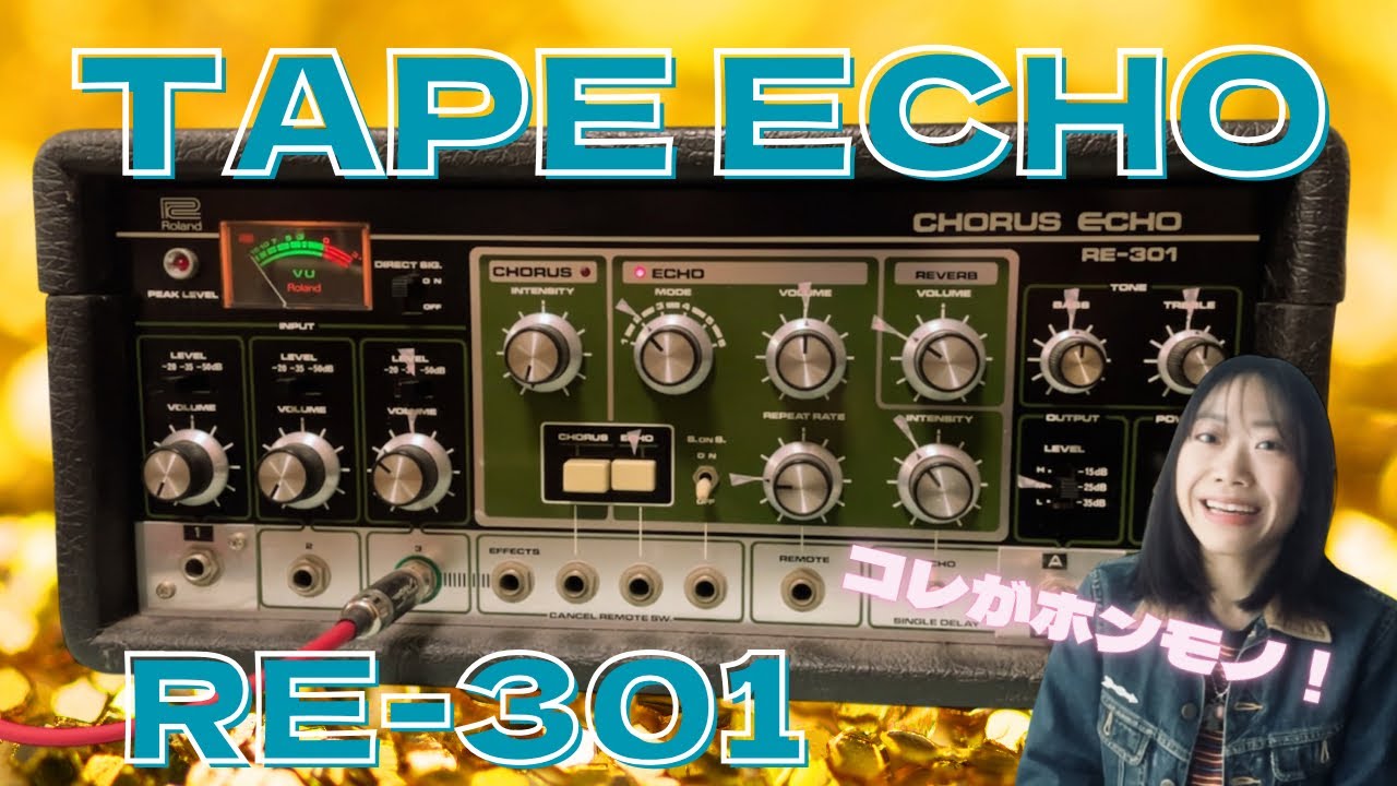 テープエコー】デッカくて愛らしい。ローランドRE-301を紹介！ - YouTube