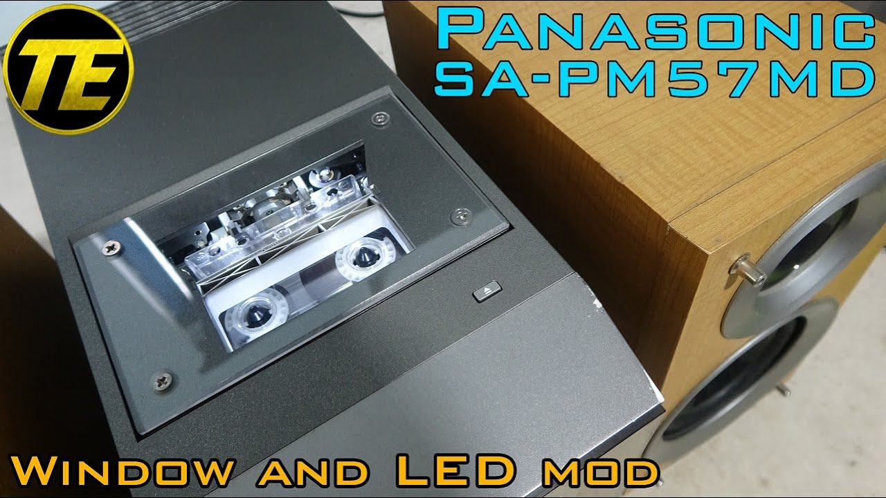 Panasonic SA-PM57MD Window and LED mod - YouTube