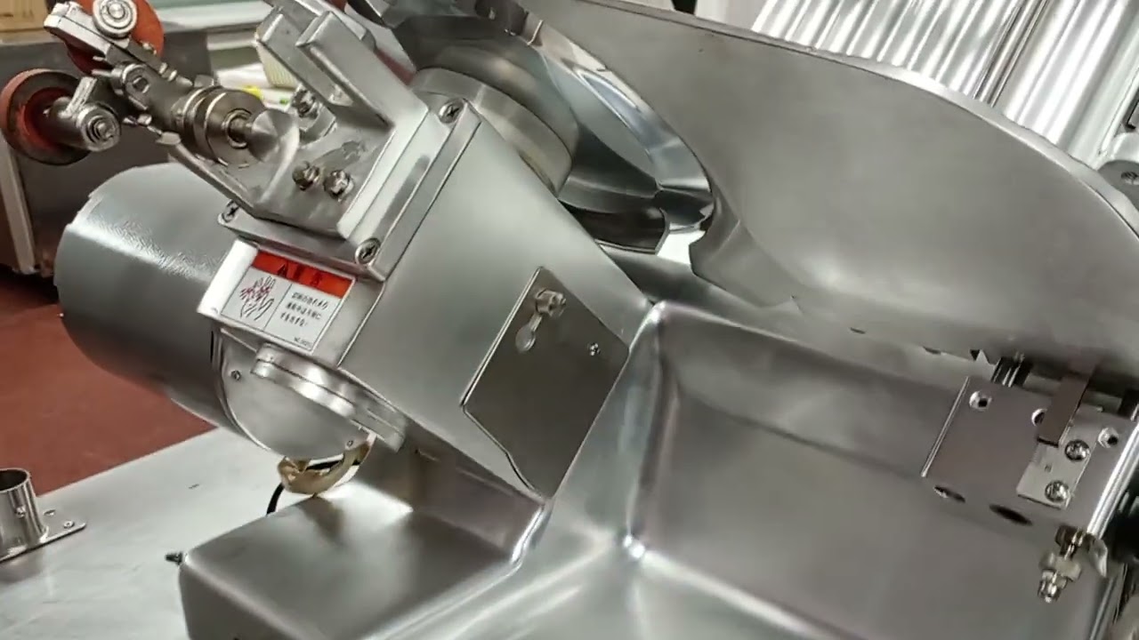 なんつね 卓上型自動焼豚スライサー チャ～スラ YBS-1 - YouTube