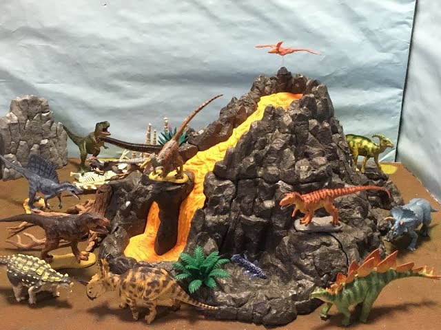 シュライヒ大火山とティラノサウルス恐竜ビッグセット レビュー