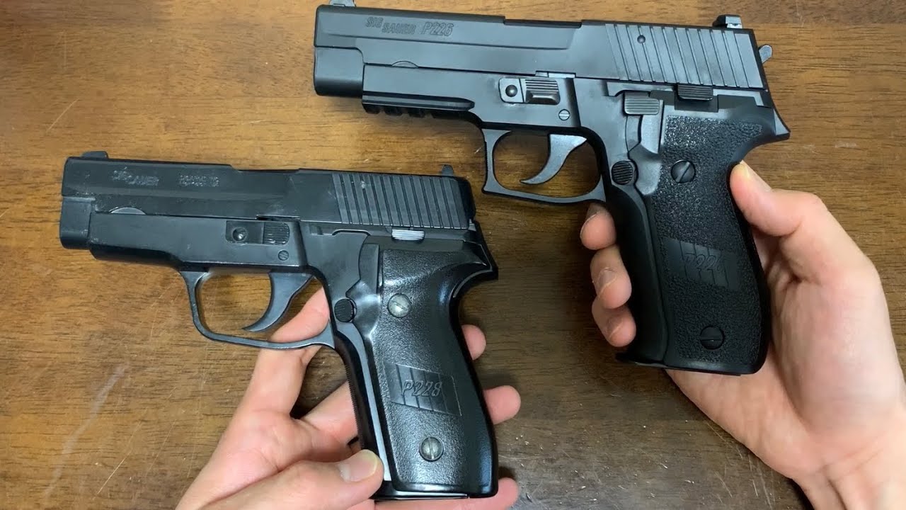 シグザウエルP226とP228 比較 東京マルイガスブローバックとエアコキ18