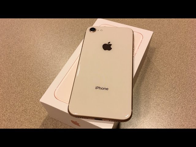 iPhone 8 Gold Unboxing & First Impressions - YouTube