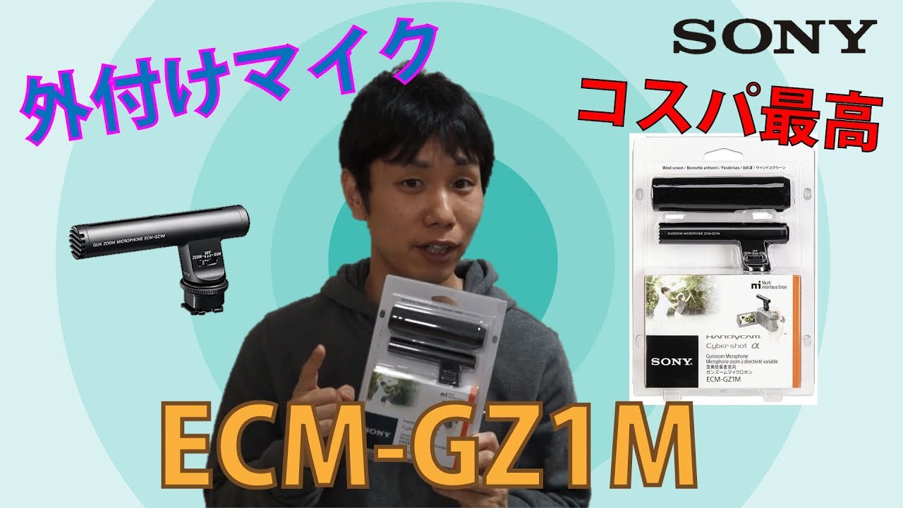 1万円で買える純正マイク！ / SONY純正ガンズームマイク ECM-GZ1M