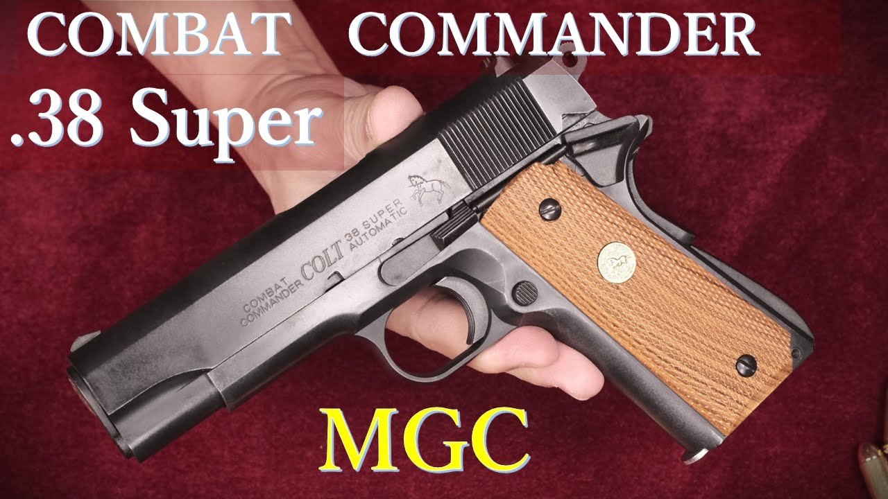 絶版モデルガン・MGC・COMMANDER .38 SUPER HW ダミーカートモデル：38