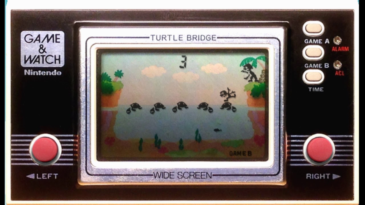 ゲームウォッチ タートルブリッジ TURTLE BRIDGE - YouTube