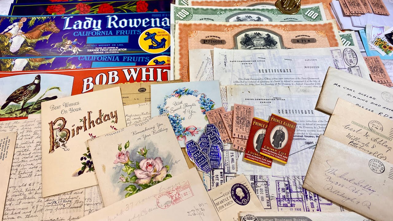 海外ヴィンテージの紙モノを購入しました♡今回は個人的に「！」が