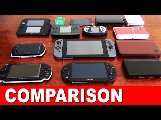 Nintendo Switch Size Comparison - 2DS 3DS GBA iPhone NGage PSP