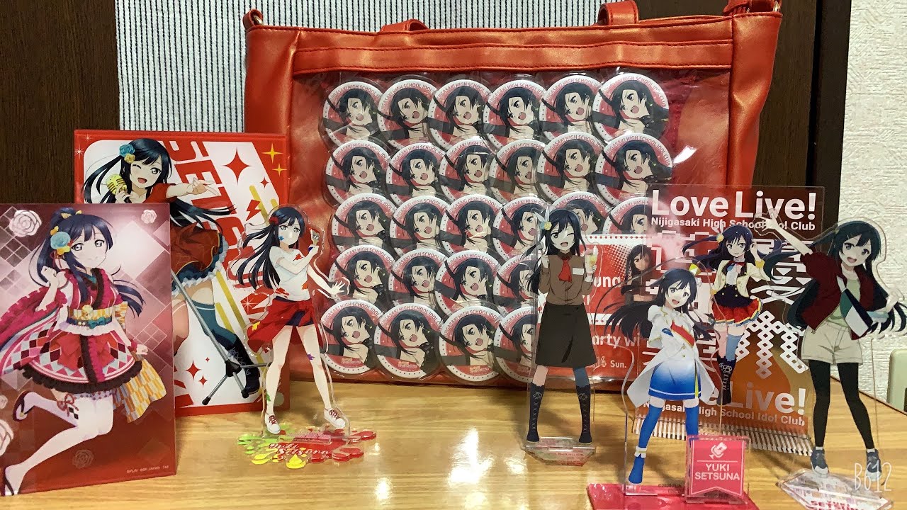 ラブライブ 虹ヶ咲 にじたび 缶バッジ 優木せつ菜 北海道 ZOZO柄 ラブ