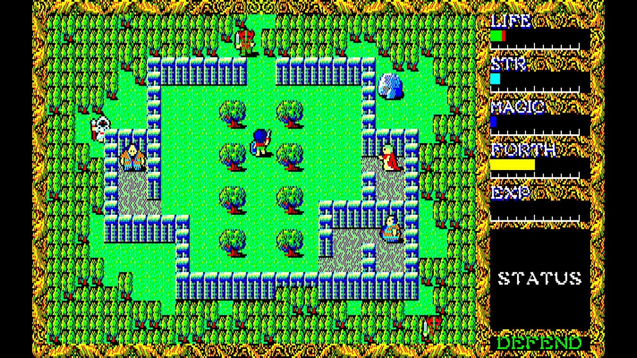 Sharp X1 Game: Hydlide 2 - Shine of Darkness (1985) - YouTube