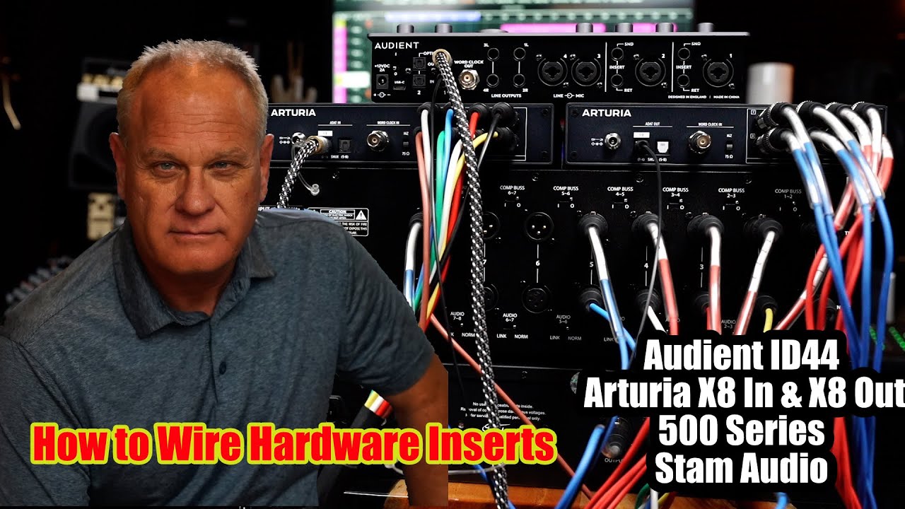 How to Wire Hardware Inserts w/ Audient ID44 - Arturia X8 In & X8