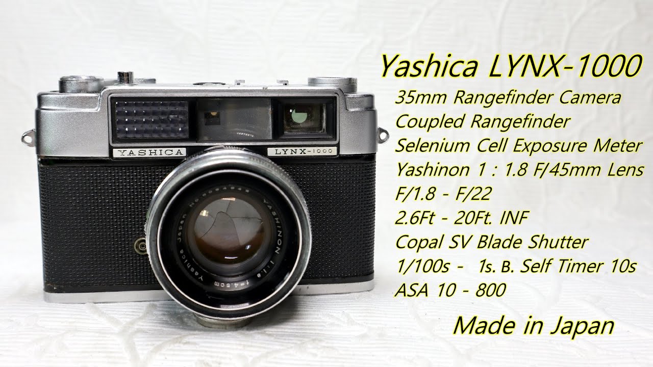 Yashica LYNX - 1000. 1960 - YouTube
