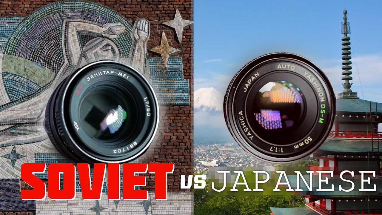 ZENIT vs YASHICA 50mm vintage lens face-off - YouTube