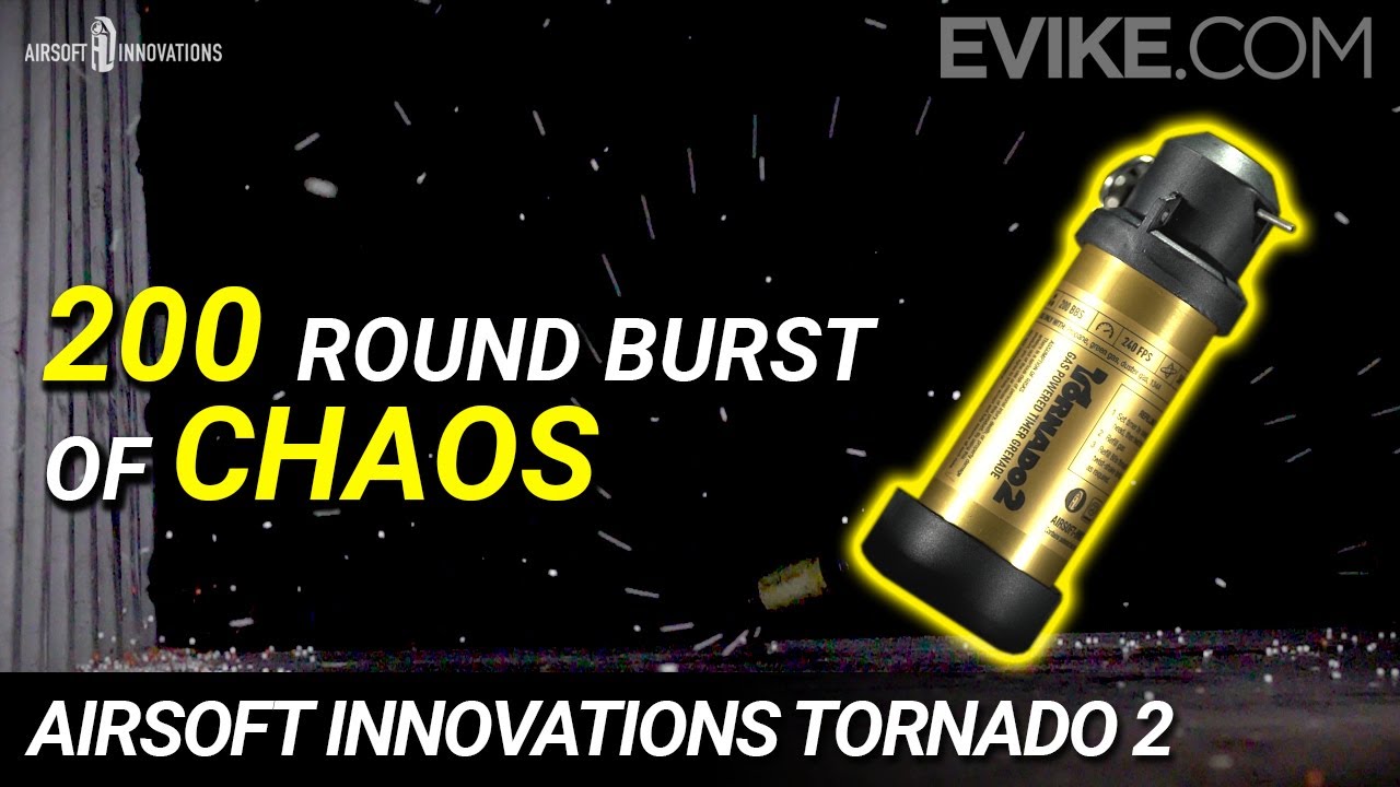 200 Round Burst of CHAOS!! - Airsoft Innovations Tornado 2 Timer