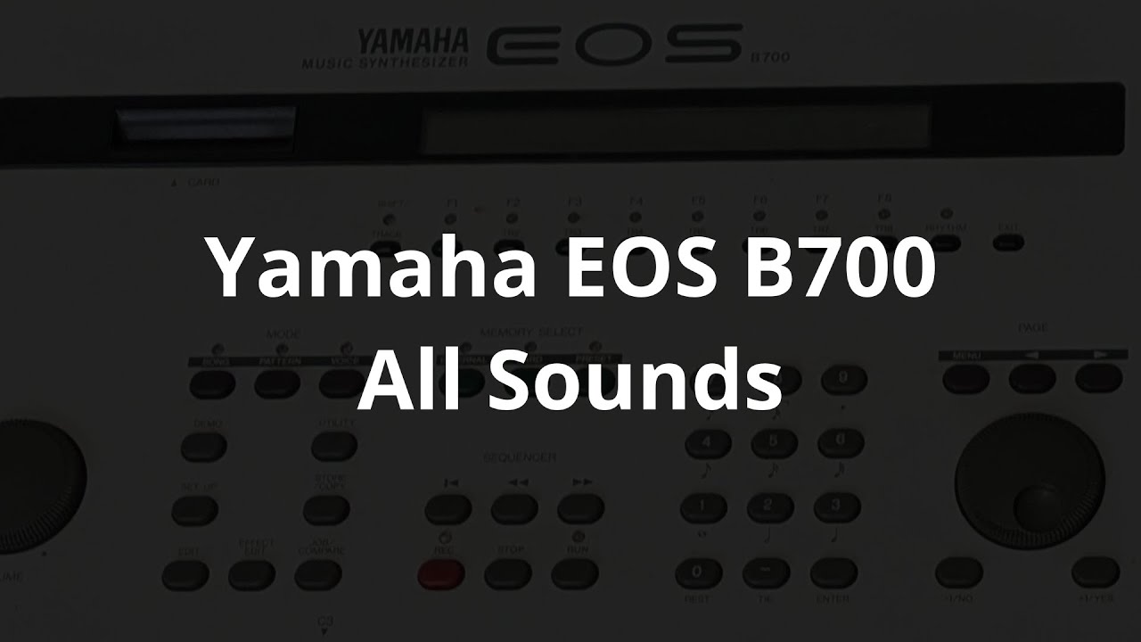 YAMAHA EOS B700 DEMO SONG / VOICE CARD TK500 