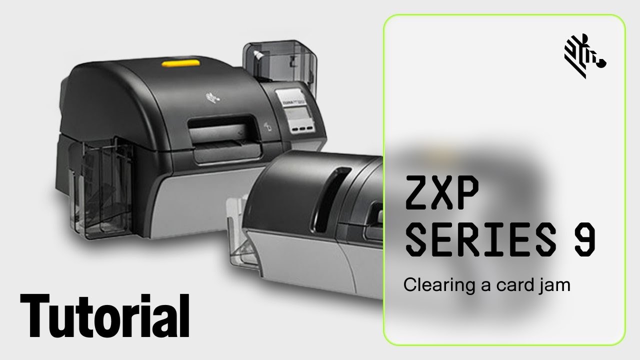 Zebra ZXP 9 How To: Clear a Card Jam - YouTube