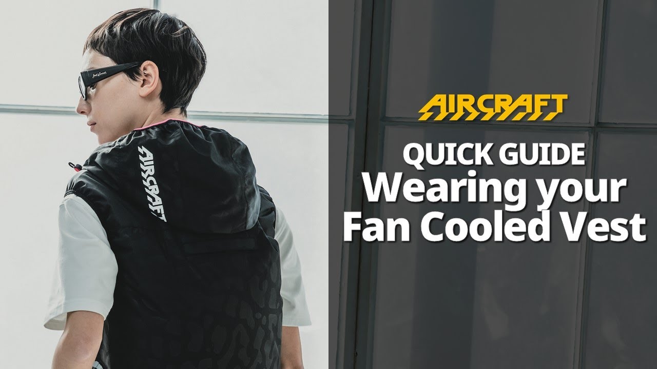 Quick Guide: Wearing Your Fan-Cooled Vest [Burtle AIRCRAFT] - YouTube