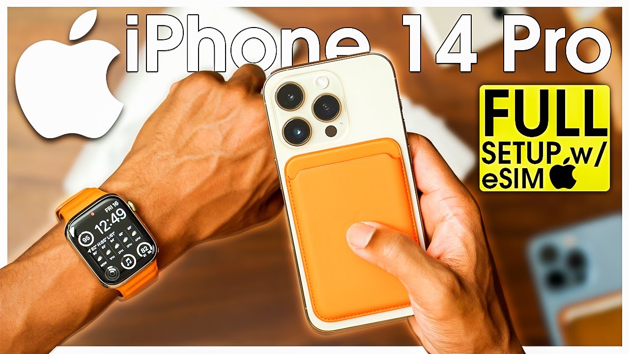 SHOCKING!? iPhone 14 Pro eSIM SETUP (UNBOXING) - YouTube