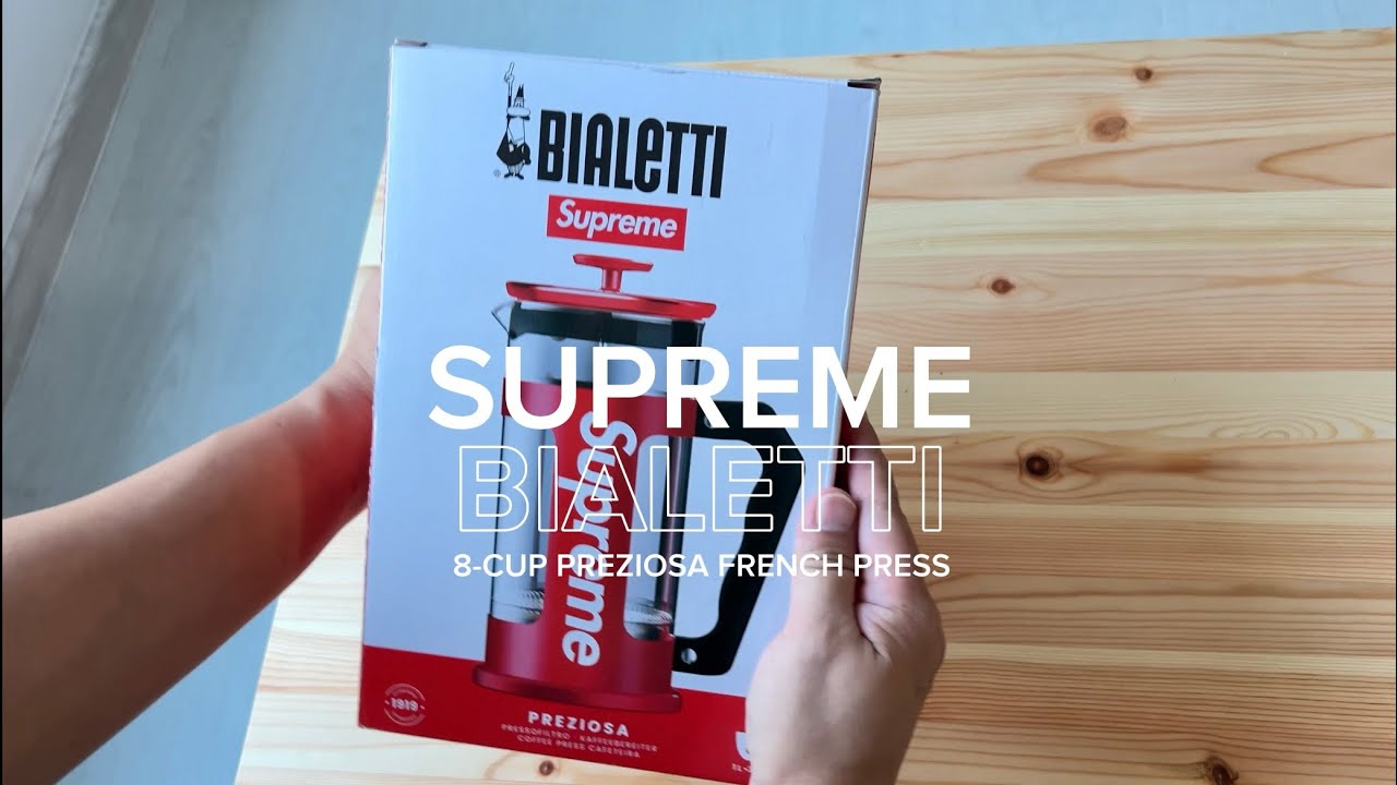 Supreme®/Bialetti® PREZIOSA 8-Cup French Press - YouTube