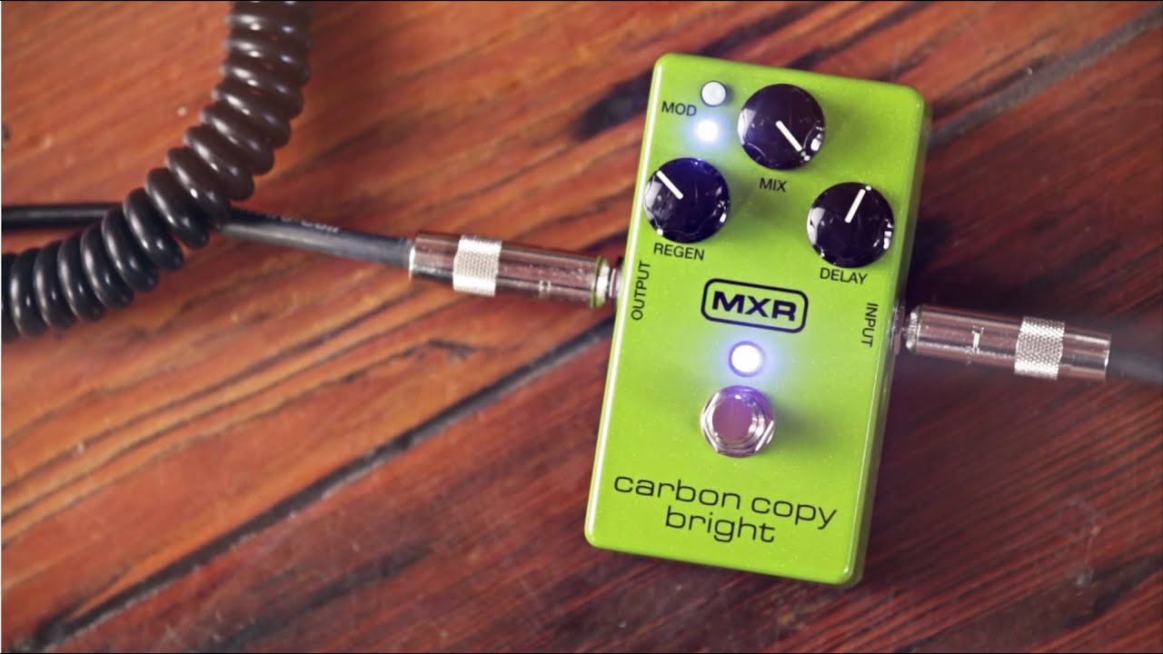 MXR Carbon Copy Bright Analog Delay - YouTube