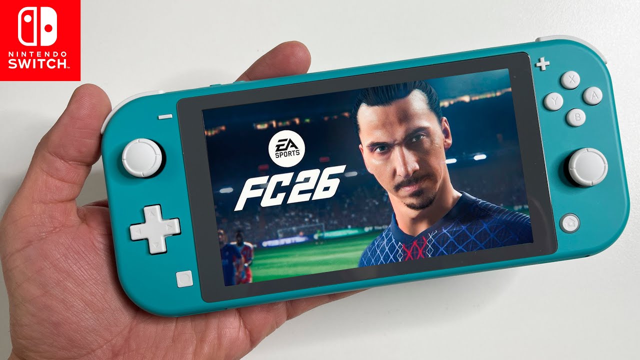 FC 26 on Nintendo Switch LITE Gameplay - YouTube