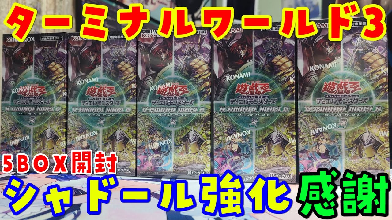 Yu-Gi-Oh!] Shaddoll Strengthening! Terminal World 3 5 Box Opening
