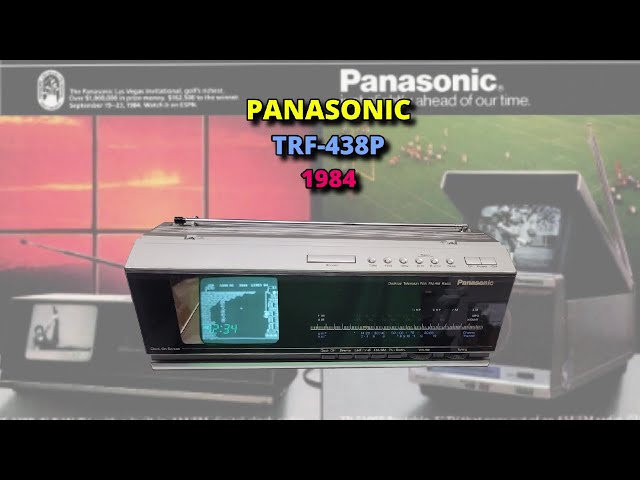 Playing Atari on a 1984 Panasonic TRF-438P | Vintage TV/Radio with