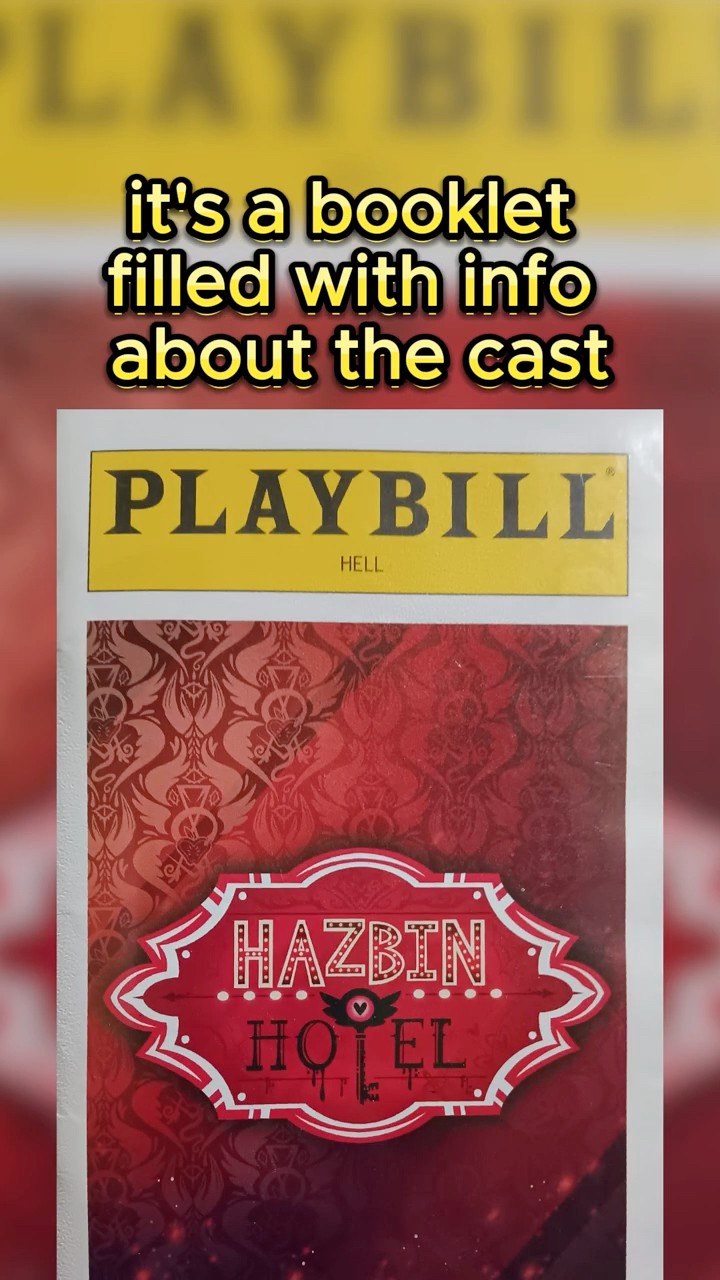 What's inside the Hazbin Hotel Playbill? Review + Thoughts - YouTube