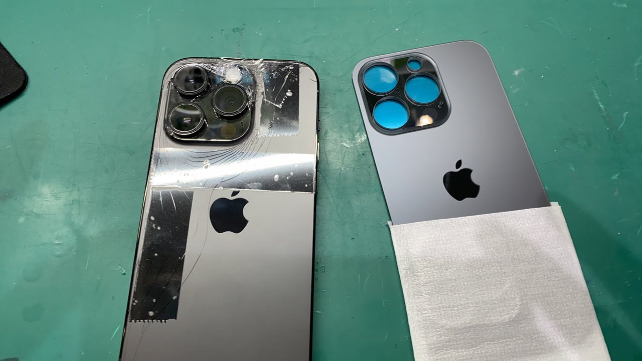 iPhone 14 Pro 背面パネル割れ交換修理 - YouTube