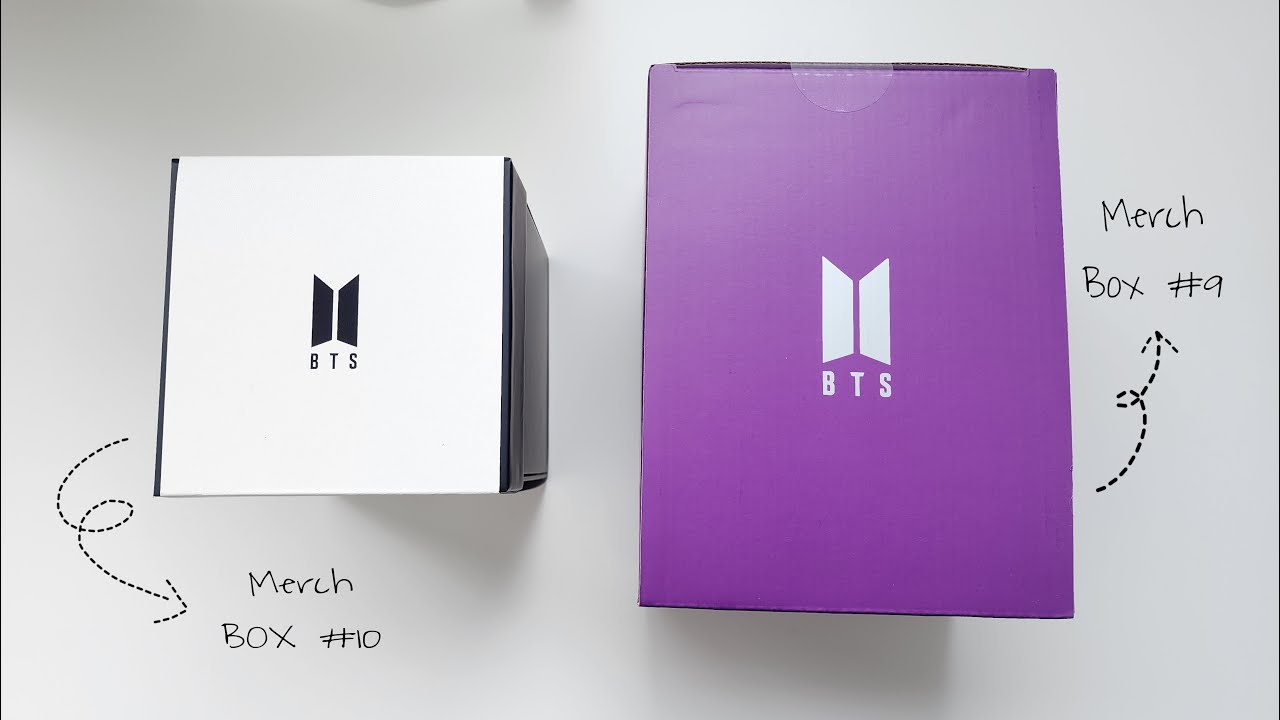 BTS Merch Box #9 and #10 Unboxing - YouTube