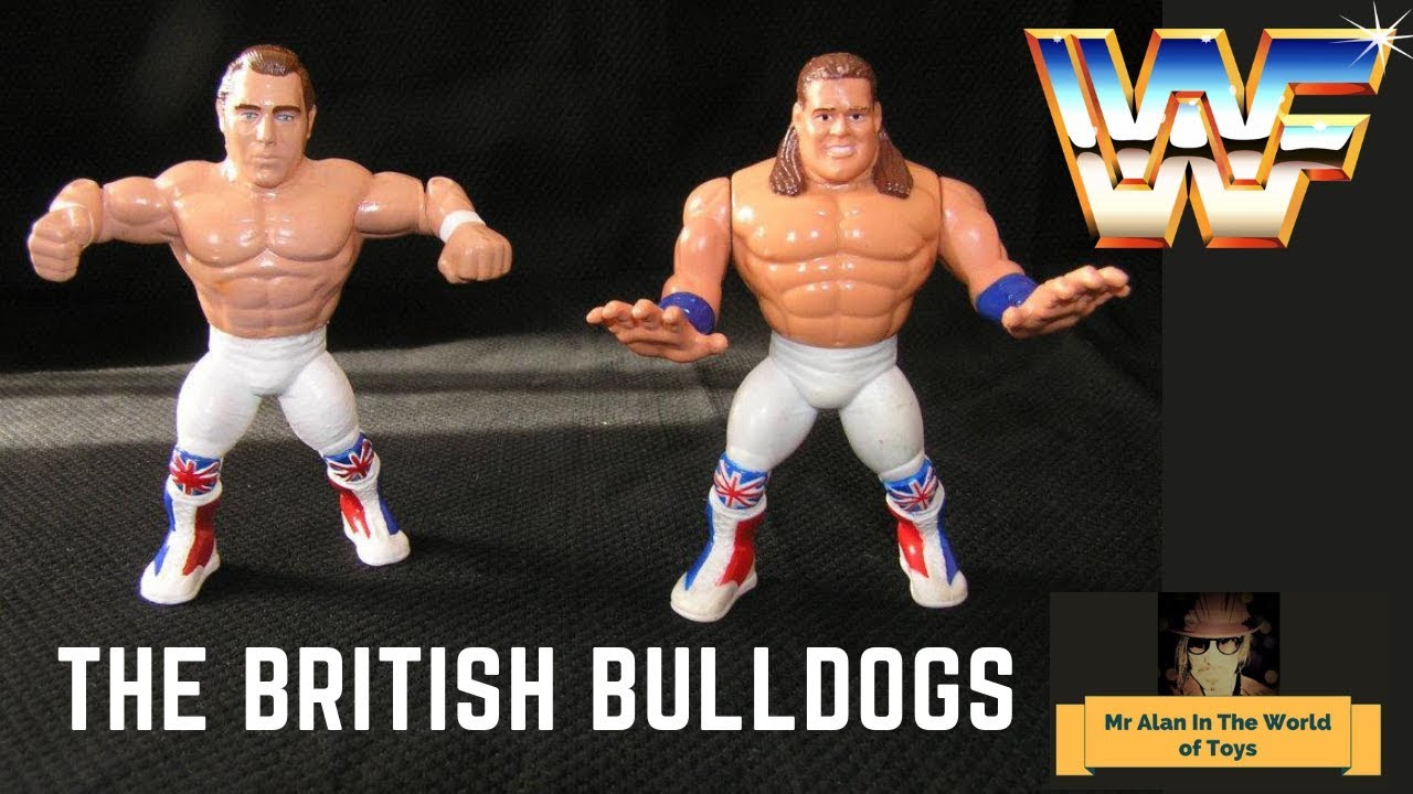 WWF Hasbro Action Figures The British Bulldogs Review - YouTube