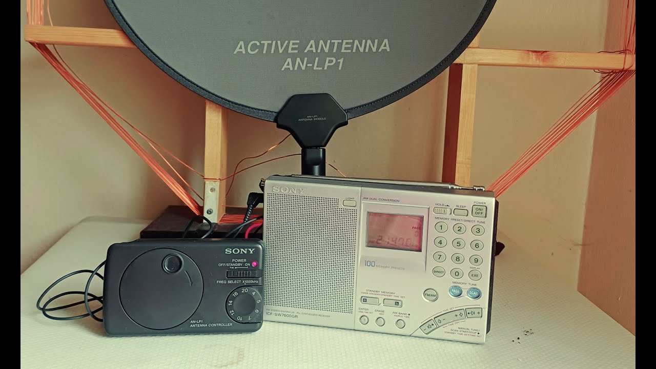 Sony AN LP1 Active Antenna indoor test - YouTube