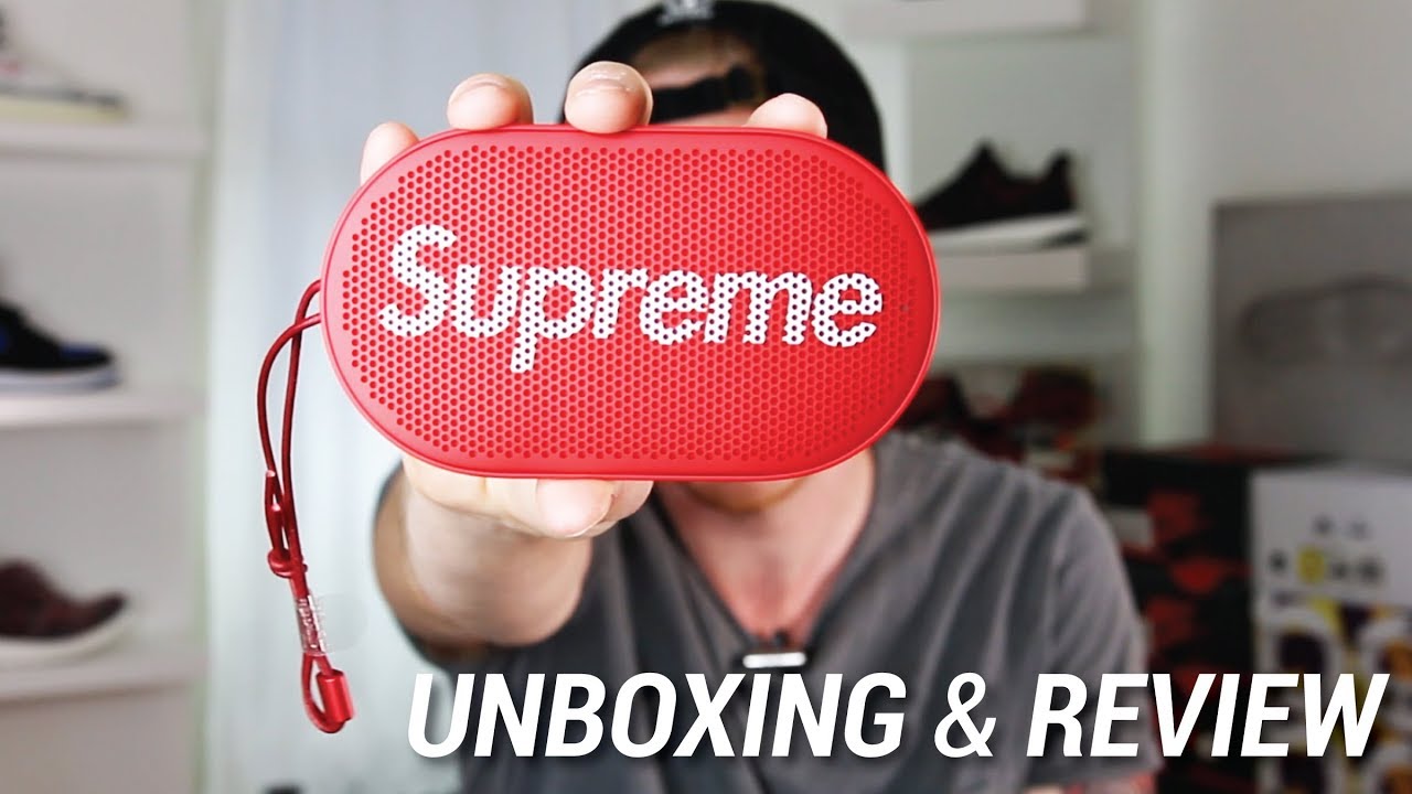 SUPREME X B&O PLAY P2 WIRELESS SPEAKER UNBOXING & REVIEW - YouTube