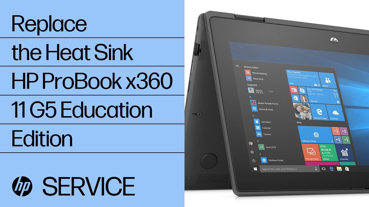 Replace the Heat Sink | HP ProBook x360 11 G5 Education Edition